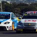 Pepe Oriola and Alex MacDowall. Photo by FIA WTCC Media