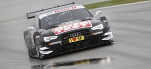 Scheider secures pole on drying track Scheider secures pole on drying track