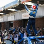 Plato celebrates his 2nd title. Photo: Nick Dungan/SportStock.co.uk