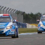 Muller wins from Huff. Photo supplied by FIA WTCC Media
