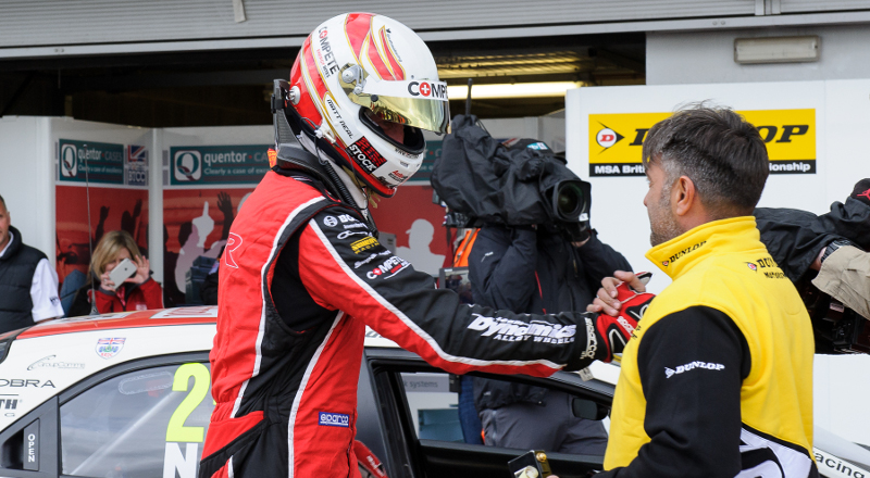 Matt Neal after the third race at Donington Park