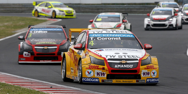 Tom Coronel finished second in race two
