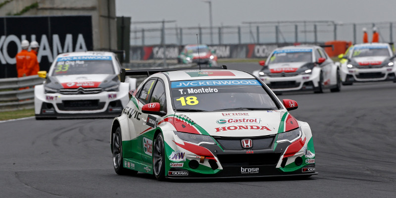 Tiago Monteiro scored two top-five finishes in his uprgaded Honda Civic