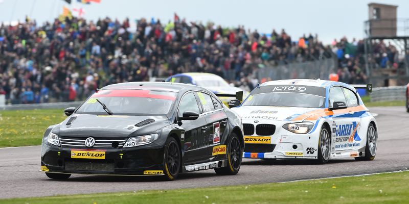 Jason Plato won the second race of the day at Thruxton