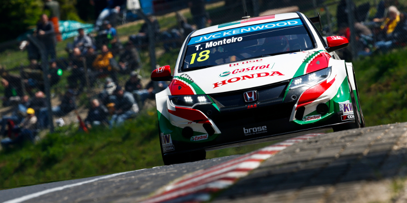 18 MONTEIRO Tiago (por) Honda Civic team Honda racing Jas action during the 2015 FIA WTCC World Touring Car Race of Nurburgring, Germany from May 15th to 17th 2015. Photo Florent Gooden / DPPI.