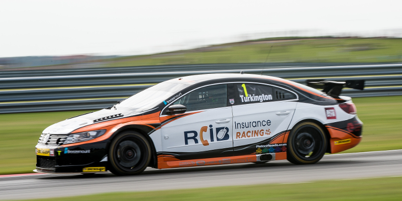 Colin Turkington won the first BTCC race at Snetterton