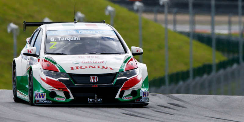 02 TARQUINI Gabriele (ita) Honda Civic team Honda racing Jas action during the 2015 FIA WTCC World Touring Car Race of Moscow at Moscow Raceway, Russia from June 5th to 7th 2015. Photo Frederic Le Floch / DPPI.