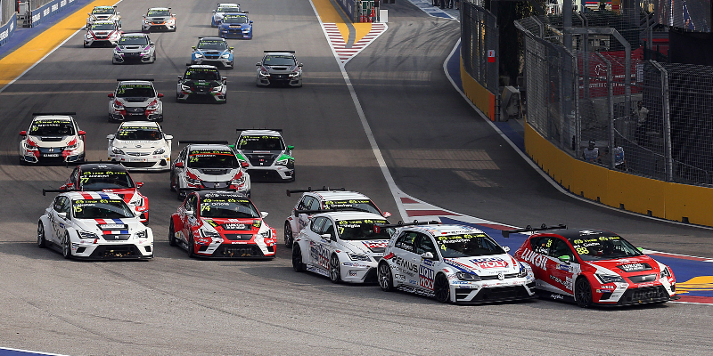 Start of TCR race in Singapore