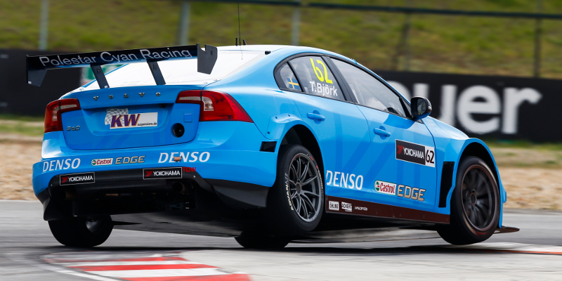 62 BJORK Thed (swe) Volvo S60 team Polestar Cyan racing action during the 2016 FIA WTCC World Touring Car Race of Hungary at hungaroring, Budapest from April 22 to 24, 2016 - Photo Florent Gooden / DPPI