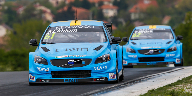 61 EKBLOM Fredrik (swe) Volvo S60 team Polestar Cyan racing action during the 2016 FIA WTCC World Touring Car Race of Hungary at hungaroring, Budapest from April 22 to 24, 2016 - Photo Florent Gooden / DPPI