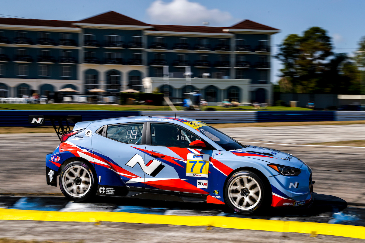 #77 Bryan Herta Autosport w/ Curb-Agajanian Hyundai Veloster N TCR, TCR: Michael Lewis, Taylor Hagler