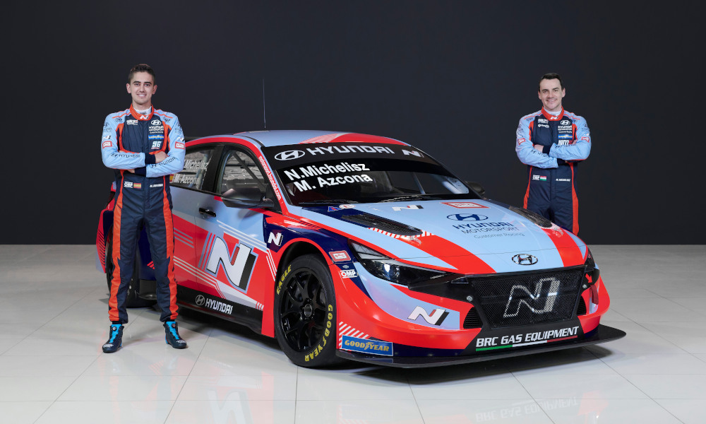 Mikel Azcona and Norbert Michelisz, Hyundai Elantra N TCR