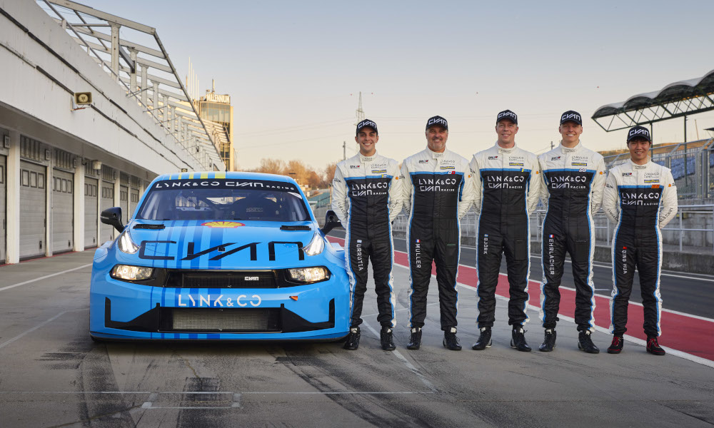 Santiago Urrutia, Yvan Muller, Thed Björk, Yann Ehrlacher and Ma Qing Hua, Cyan Racing Lynk & Co, Lynk & Co 03 TCR