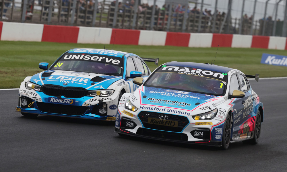 Jake Hill, MB Motorsport [WSR], BMW 330e M Sport NGTC and Tom Ingram, EXCELR8 Motorsport, Hyundai i30 N Fastback NGTC