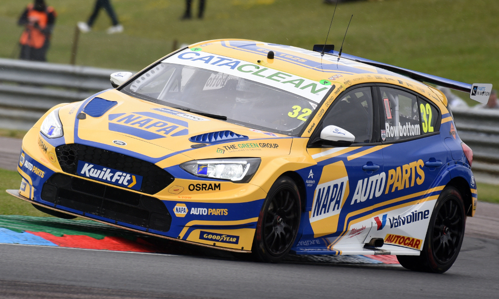 Daniel Rowbottom heads Tom Chilton in Croft race two