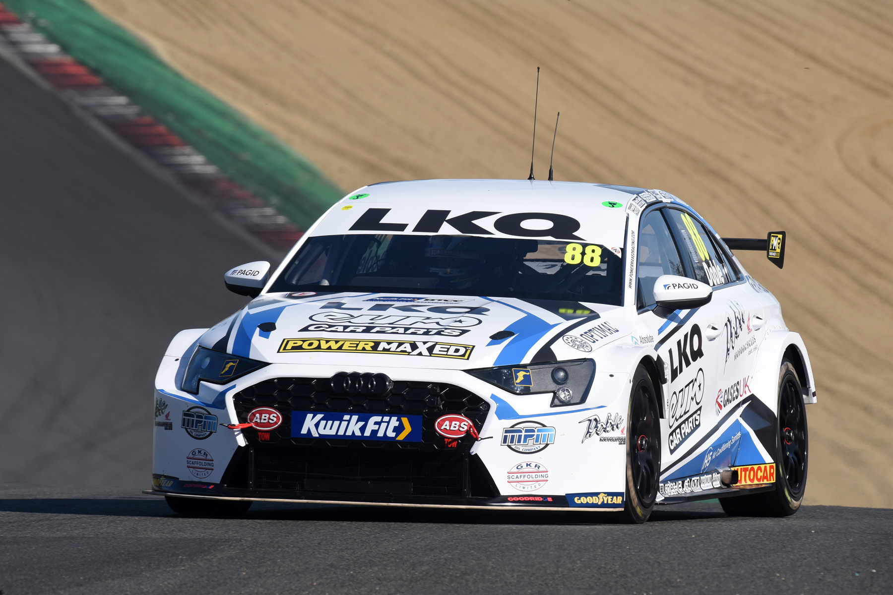 Mikey Doble, LKQ Euro Car Parts with Power Maxed Racing, Audi S3 Saloon